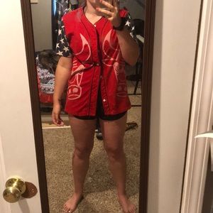 Thrifted cute vintage bulls jersey/ shirt